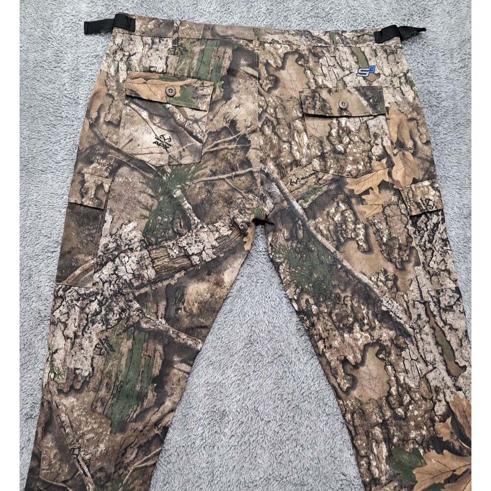 New Realtree APX Shield Hunting Pants Mens 2XL Brown Camo Cargo S3 Scent Control - Picture 8 of 11